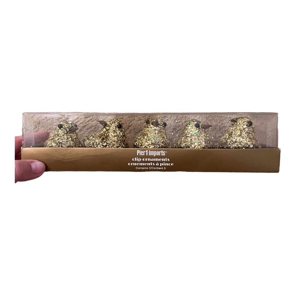Pier 1 Imports Clip Ornaments Contains 5